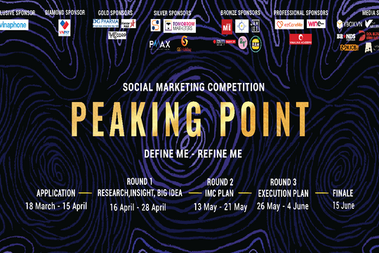 Peaking Point 2023 chính thức mở đơn đăng ký - tiếp tục hành trình tìm kiếm những tài năng marketing