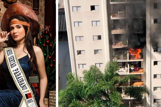 Hoa hậu qua đời thương tâm khi tìm cách thoát khỏi tòa chung cư bị hỏa hoạn