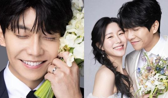 Ảnh cưới Lee Seung Gi - Lee Da In được công bố, mẹ và chị cô dâu lộ diện