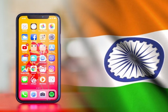 Sản lượng iPhone sản xuất tại Ấn Độ tăng vọt