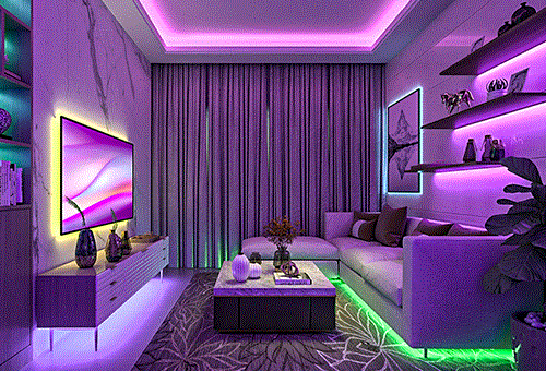 Vua Đèn LED - Xu hướng decor phòng ngủ độc đáo với đèn LED hiện đại