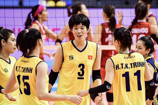 Tuyển bóng chuyền nữ Việt Nam lấy tên Sport Center I ở giải châu Á