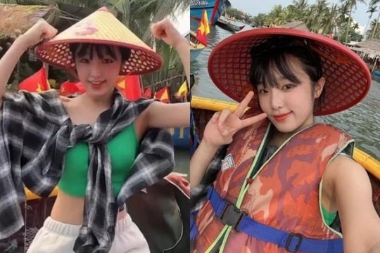 Cựu thành viên IZ*ONE vi vu Việt Nam, vừa đội nón lá vừa nhảy 'See Tình'