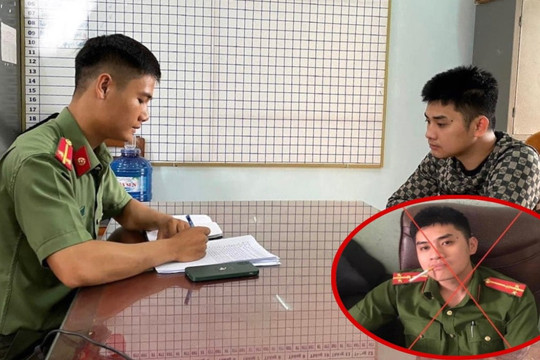 Xử phạt nam thanh niên chụp ảnh mặc quân phục đăng lên mạng để 'câu like'