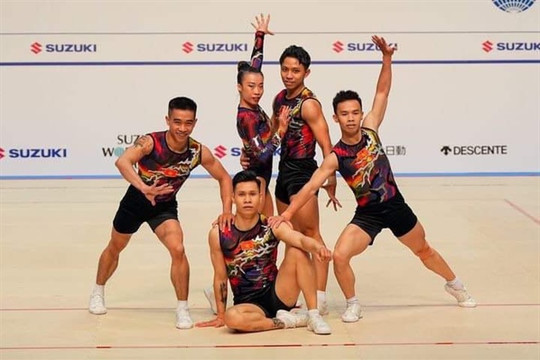 Đội tuyển aerobic Việt Nam đoạt HCV thế giới trước thềm SEA Games 32