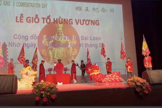 Cộng đồng người Việt tại Đài Loan (Trung Quốc) lần đầu tiên tổ chức lễ giỗ tổ Hùng Vương