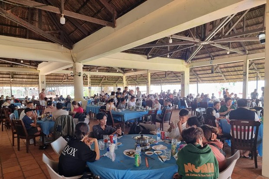 Khu du lịch biển Ba Động mỗi ngày đón hơn 16.000 lượt khách