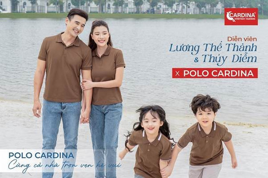 Gia đình Lương Thế Thành, Thuý Diễm chọn áo polo Cardina để giữ hè trọn vẹn
