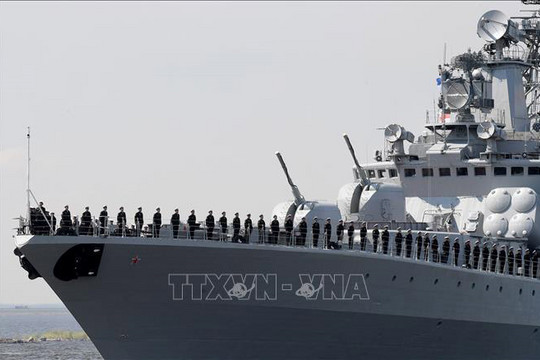 Hạm đội Baltic của Nga tập trận hải quân
