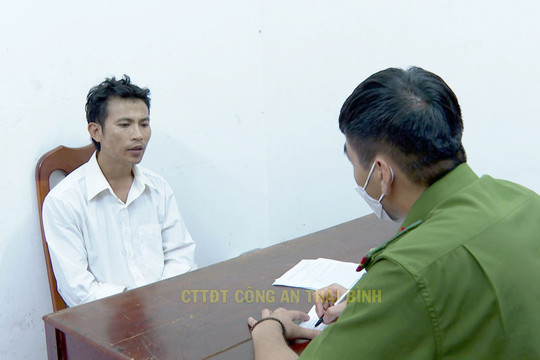 Bắt giữ kẻ nghiện ma túy, lừa đi xe ôm để cướp xe máy ở Thái Bình