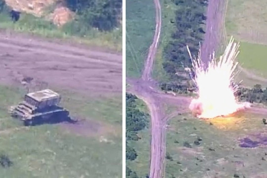 Pháo binh Ukraine tập kích, đánh nổ "hỏa thần nhiệt áp" của Nga