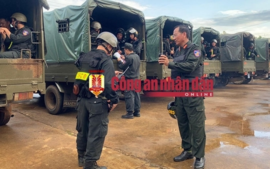 45 đối tượng bị bắt giữ trong vụ gây mất ANTT tại Đắk Lắk