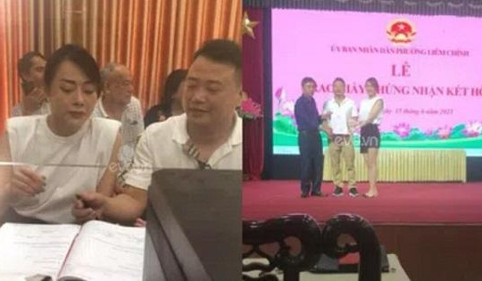 Phương Oanh đăng ký kết hôn với Shark Bình tại quê nhà Hà Nam