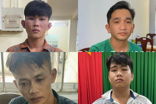 Kiên Giang: Bắt nhóm đối tượng dùng hung khí dàn cảnh bắt người, ép viết giấy nợ