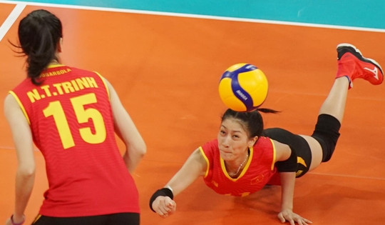 Đội tuyển bóng chuyền nữ Việt Nam thắng dễ Mông Cổ ở AVC Challenge Cup 2023