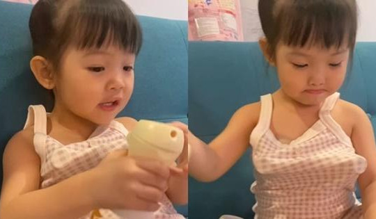 Con gái Đàm Thu Trang - Cường Đô La mới 3 tuổi đã biết phụ mẹ chăm em