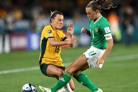 Australia chật vật đánh bại Ireland tại World Cup nữ 2023