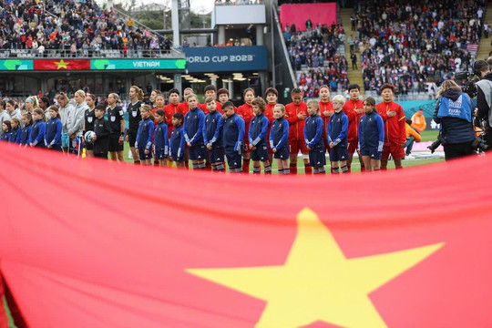 Những hình ảnh lịch sử của tuyển nữ Việt Nam trong trận đầu tiên ở World Cup nữ 2023
