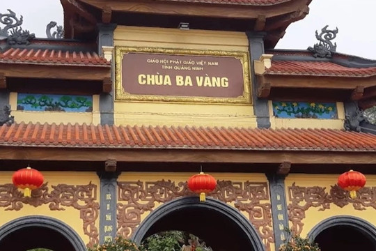 Tiền công đức chùa Ba Vàng: TP Uông Bí từng có văn bản yêu cầu chùa báo cáo