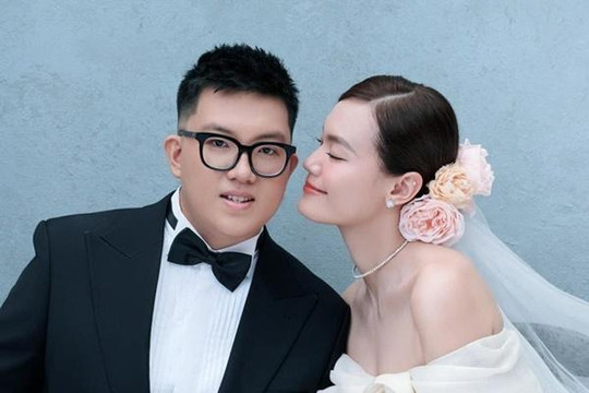 Người mẫu Vietnam's Next Top Model hé lộ dung mạo chồng tương lai trong loạt ảnh cưới