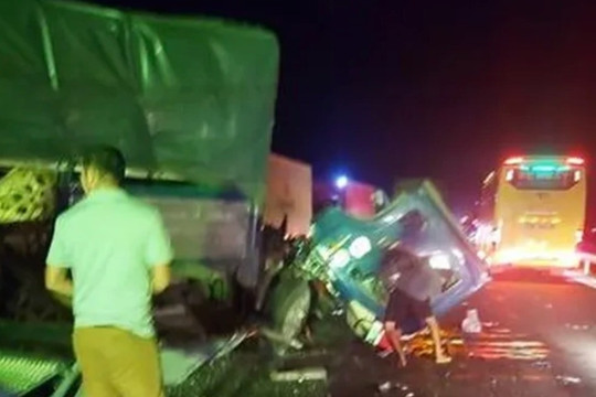 Lại xảy ra tai nạn trên cao tốc Vĩnh Hảo - Phan Thiết, 2 người bị thương