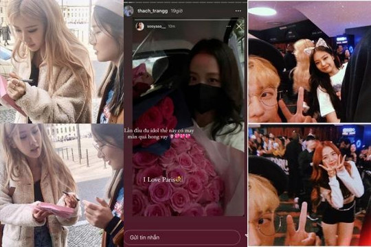 Fan Việt tiếp cận BLACKPINK: Chụp cùng Rosé, Jennie hệt bạn thân, trao hoa rồi chạm tay Jisoo