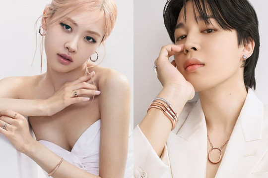 Rose BLACKPINK và Jimin BTS rạng rỡ trong chiến dịch mới củaTiffany & Co.