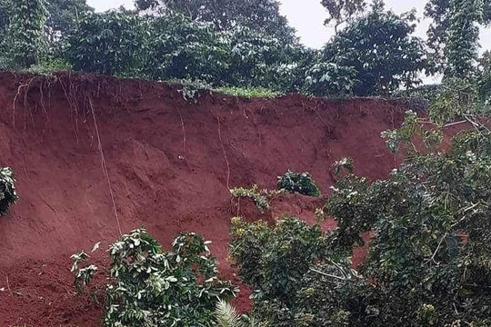 Phát hiện thêm 2 vụ nứt đất, sụt lún nghiêm trọng ở Đắk Nông