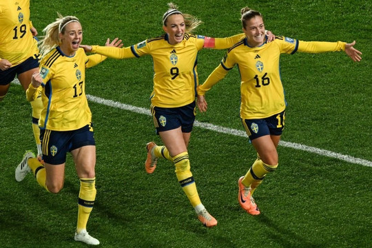 Đánh bại Nhật Bản, đội tuyển nữ Thụy Điển vào bán kết World Cup 2023