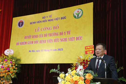 Tân Giám đốc Bệnh viện Việt Đức hứa sẽ dành toàn bộ tâm huyết cho bệnh viện