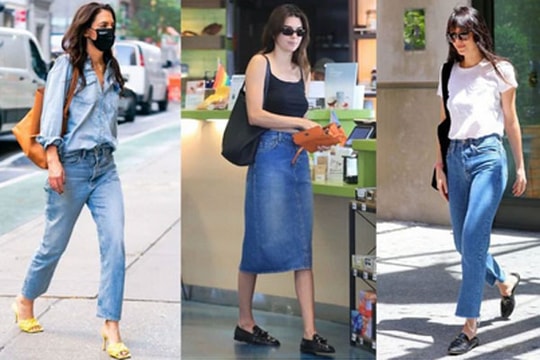 10 bộ trang phục denim sành điệu, dễ áp dụng của sao Hollywood