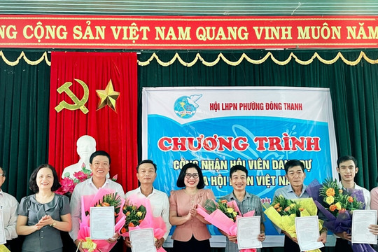 6 nam giới ở Quảng Trị được kết nạp vào Hội Liên hiệp phụ nữ