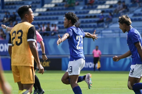 Giải U23 Đông Nam Á 2023: U23 Campuchia dẫn đầu bảng A
