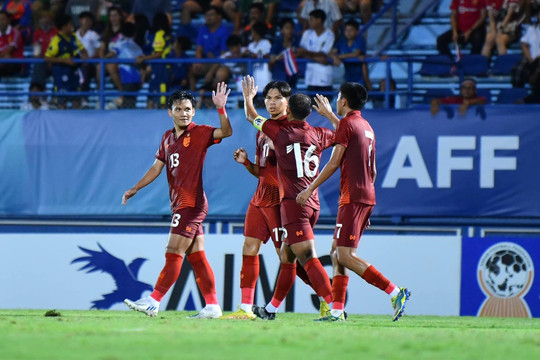Xếp hạng giải U23 Đông Nam Á: U23 Thái Lan dẫn đầu bảng A