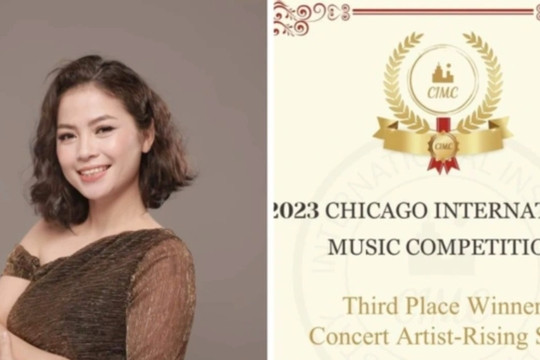 Giọng ca opera Minh Minh giành giải ba cuộc thi âm nhạc tổ chức tại Mỹ