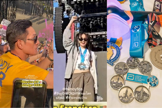 Lisa BLACKPINK được 'fan cứng' trao tặng huy chương Marathon