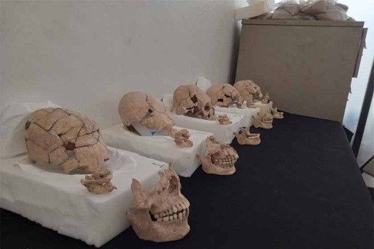 Phát hiện 13 hộp sọ ‘người ngoài hành tinh’ cạnh kim tự tháp Maya