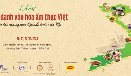 TP.HCM: Sắp diễn ra Lễ hội 'Rạng danh văn hóa ẩm thực Việt'