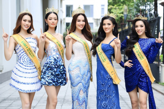 Top 5 Miss Grand Vietnam 2023 bắt đầu thực hiện nhiệm vụ sau đăng quang
