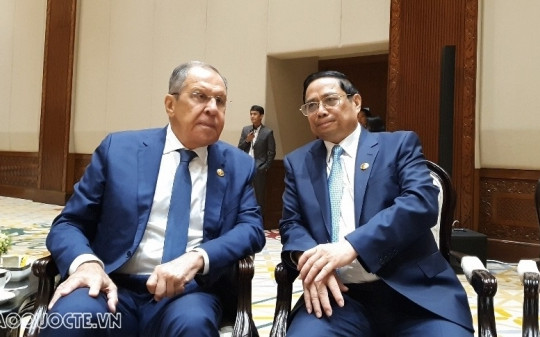 ASEAN-43: Thủ tướng Phạm Minh Chính tiếp Bộ trưởng Ngoại giao Nga Sergei Lavrov