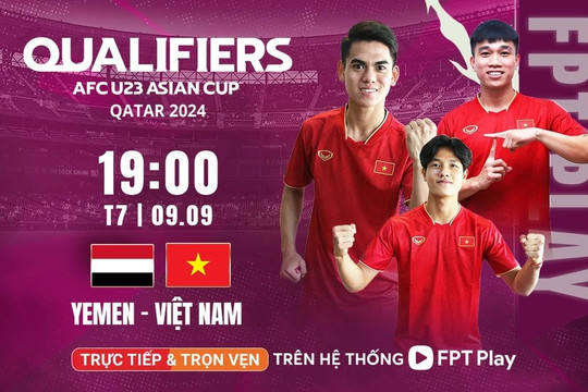 Link xem trực tiếp U23 Việt Nam vs U23 Yemen: Cạnh tranh ngôi nhất bảng