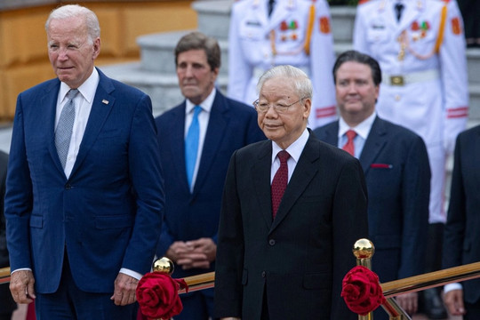 Toàn cảnh Lễ đón chính thức Tổng thống Mỹ Joe Biden tại Phủ Chủ tịch