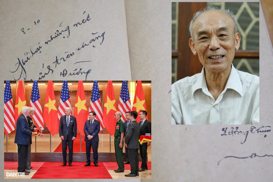 Trang nhật ký đặc biệt trong cuốn sổ đoàn Tổng thống Mỹ mang sang Việt Nam