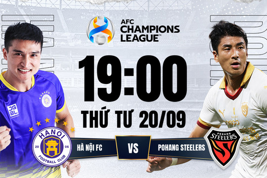 Link xem trực tiếp Hà Nội FC vs Pohang Steelers tại AFC Champions League