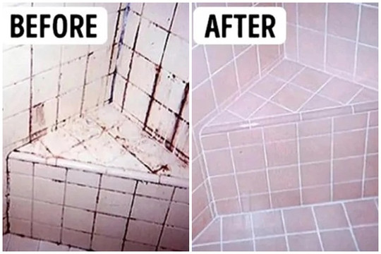 Cách hay giúp làm sạch rãnh gạch đen trong nhà tắm