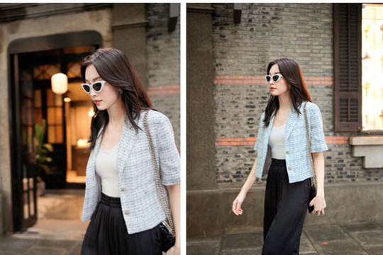 Hoa hậu Đặng Thu Thảo diện áo blazer cộc tay: Đơn giản mà sang ngây ngất