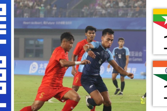 Myanmar hòa Ấn Độ khiến Olympic Việt Nam về nước sớm