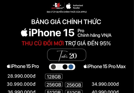 Minh Tuấn Mobile tung đặc quyền “thu cũ đến 95%” cho người dùng đặt mua iPhone 15 Series