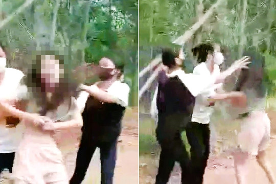 Nữ sinh bị nhóm bạn ép lên xe, chở vào rừng hành hung