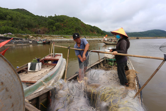 Ngư dân Hà Tĩnh vươn khơi thu 'lộc biển' sau đợt mưa lớn